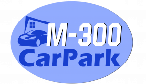 Logo celeste footer - M300CarPark.com